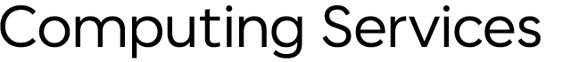 Mobile Wordmark for the Computing Services Office